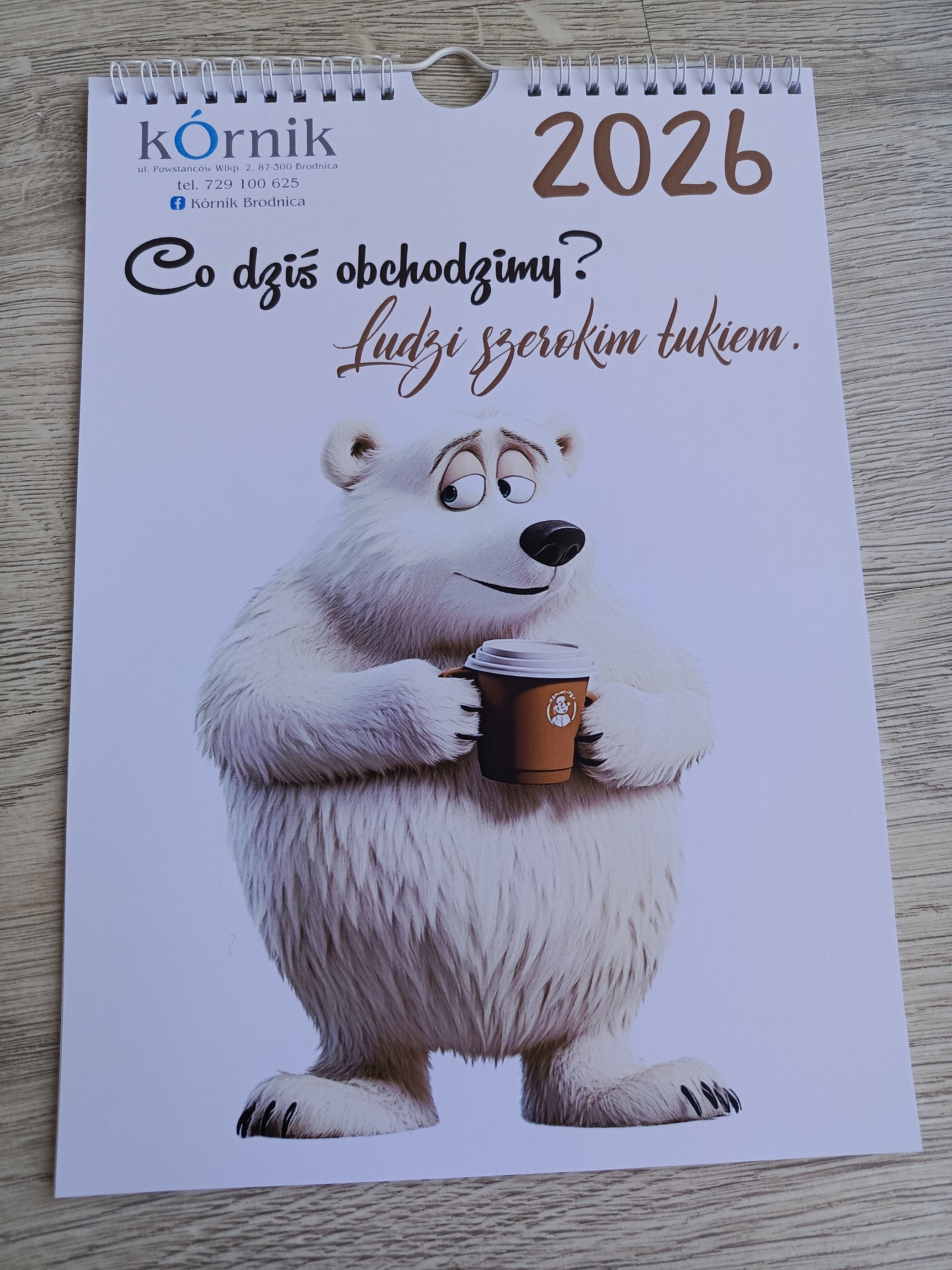Kalendarz A3 na ścianę INTROWERTYK