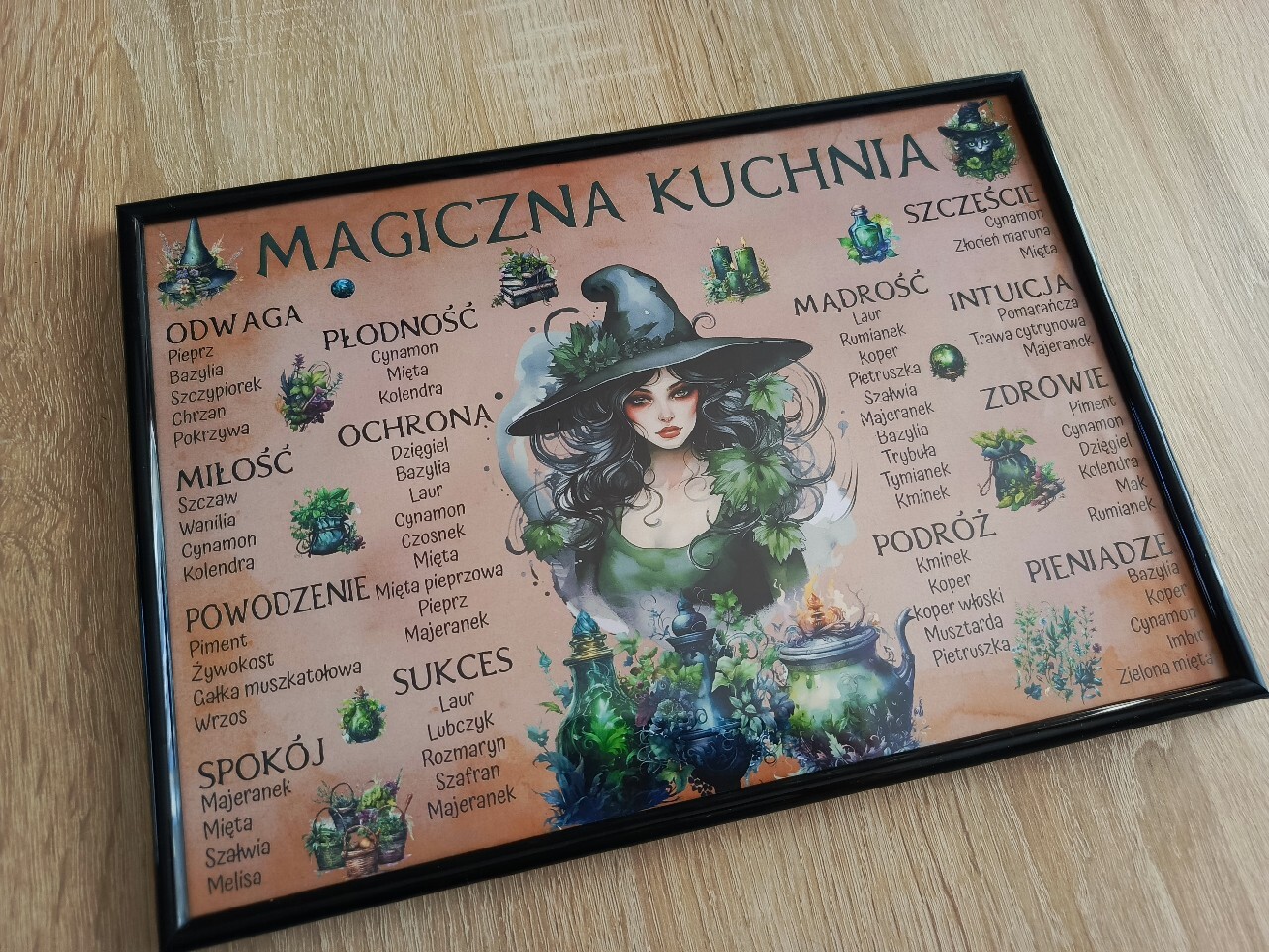 Ramka A4 z plakatem WIEDŹMA